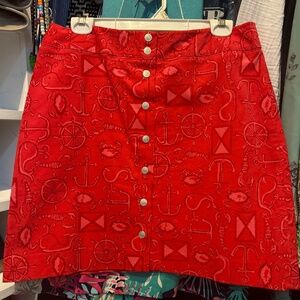 Lilly Pulitzer pink chord skirt